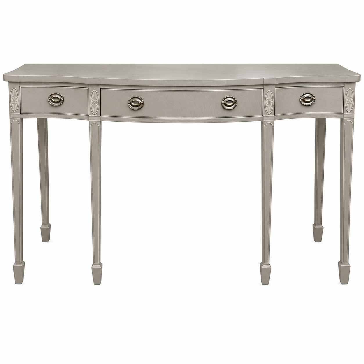 Baker vintage console table #08981 — framed