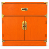Bernhardt vintage buffet #08982 — electric-orange