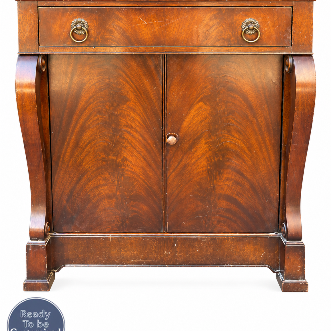 Vintage buffet #08984 — straight-on-badge