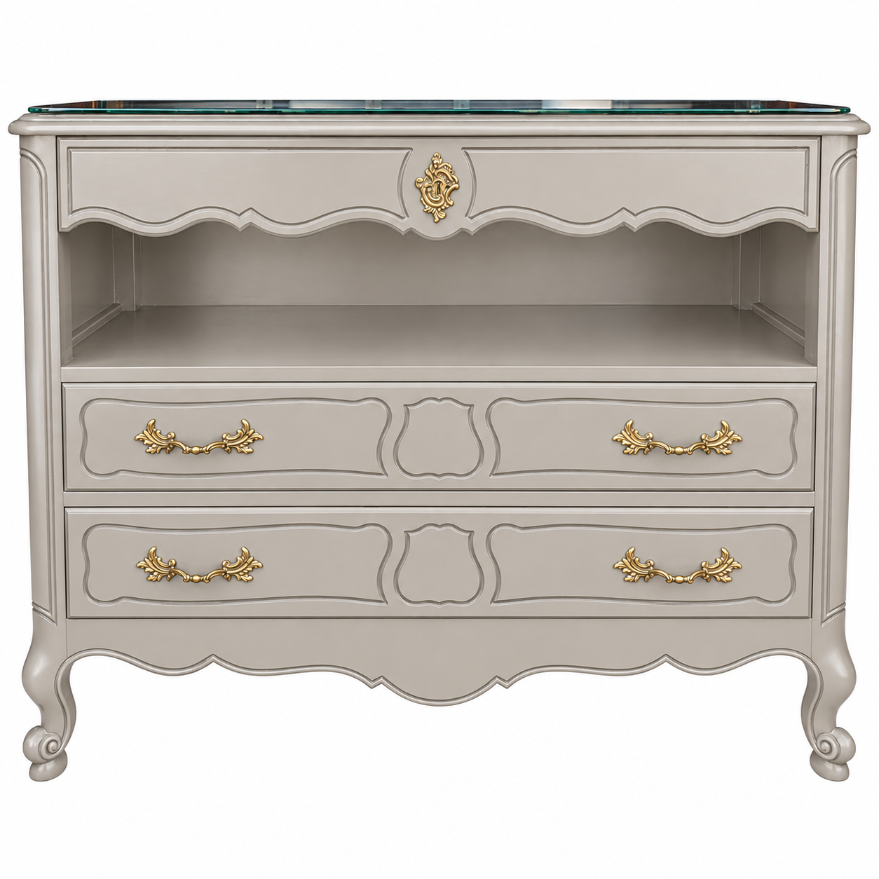 Drexel vintage dresser #08985 — framed