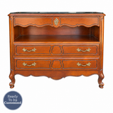 Drexel vintage dresser #08985 — straight-on-badge