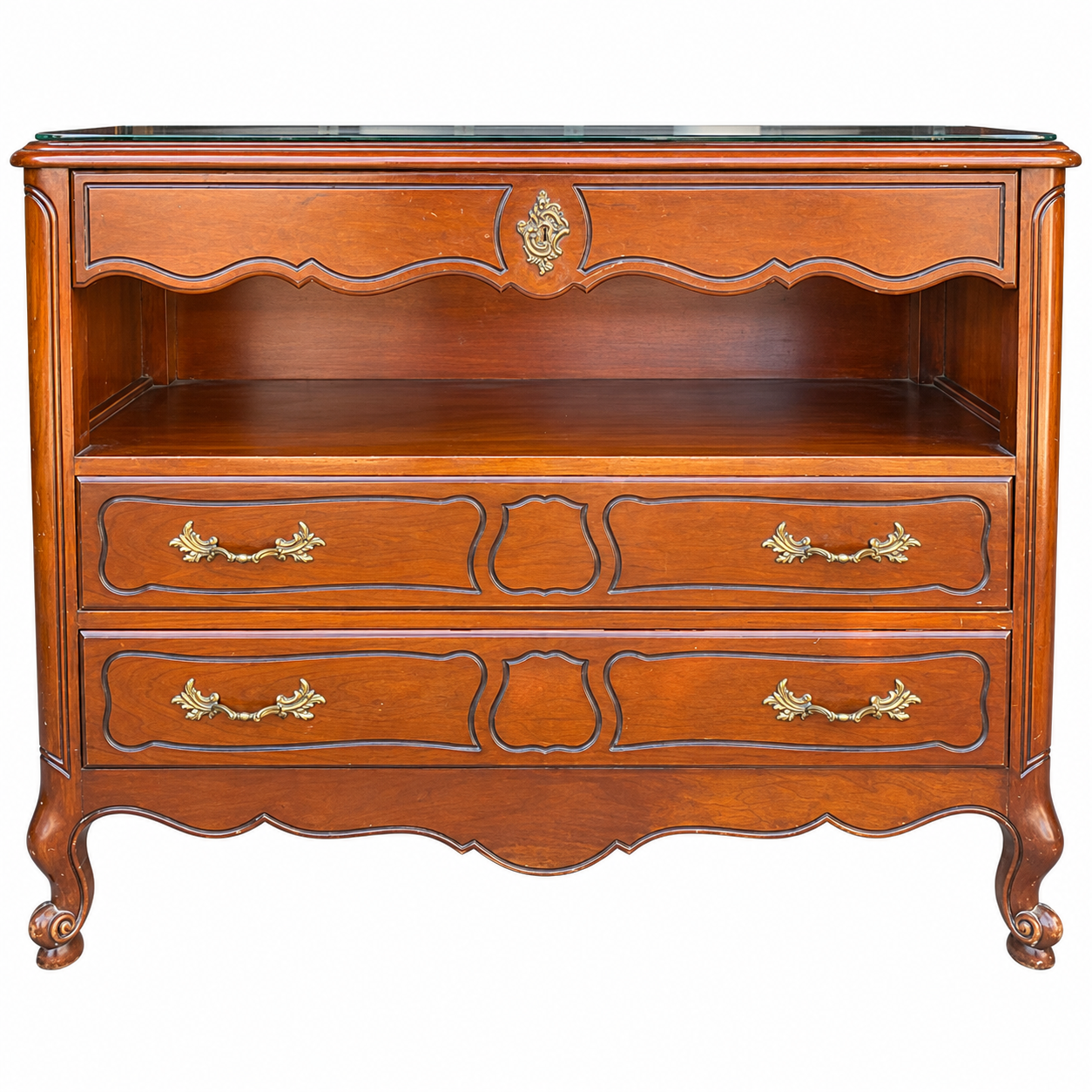 Drexel vintage dresser #08985 — straight-on