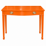 Vintage expandable table #08986 — electric-orange