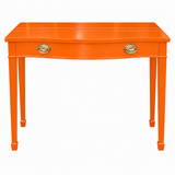 Vintage expandable table #08986 — electric-orange