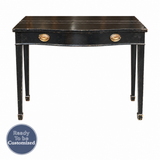 Vintage expandable table #08986 — straight-on-badge