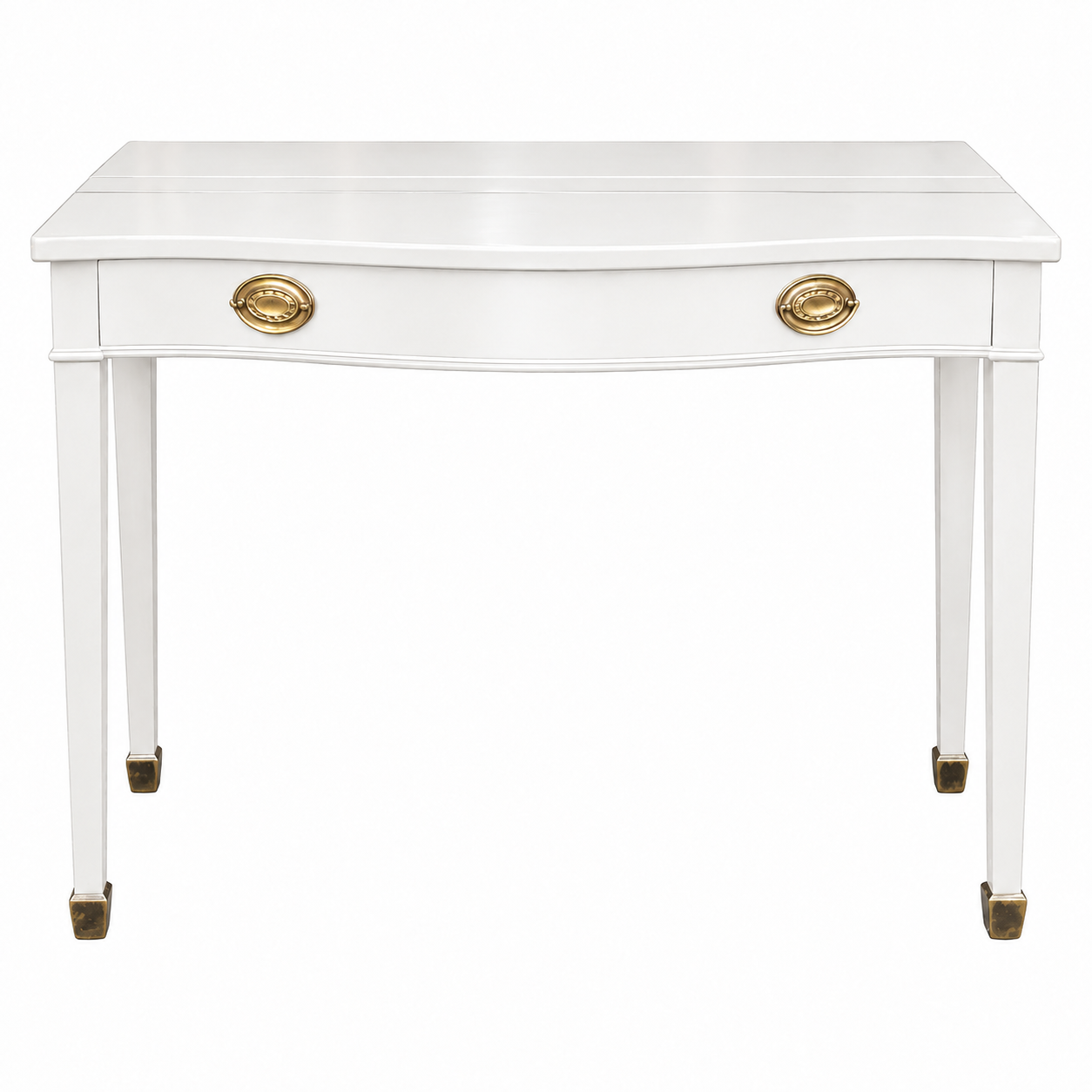 Vintage expandable table #08986 — white