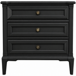 Vintage single nightstand #08994 — black