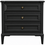 Vintage single nightstand #08994 — black