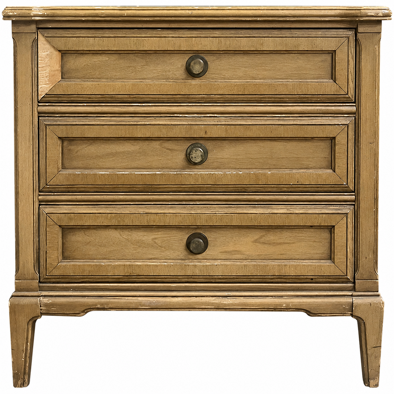 Vintage single nightstand #08994 — straight on
