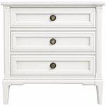 Vintage single nightstand #08994 — white