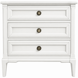 Vintage single nightstand #08994 — white