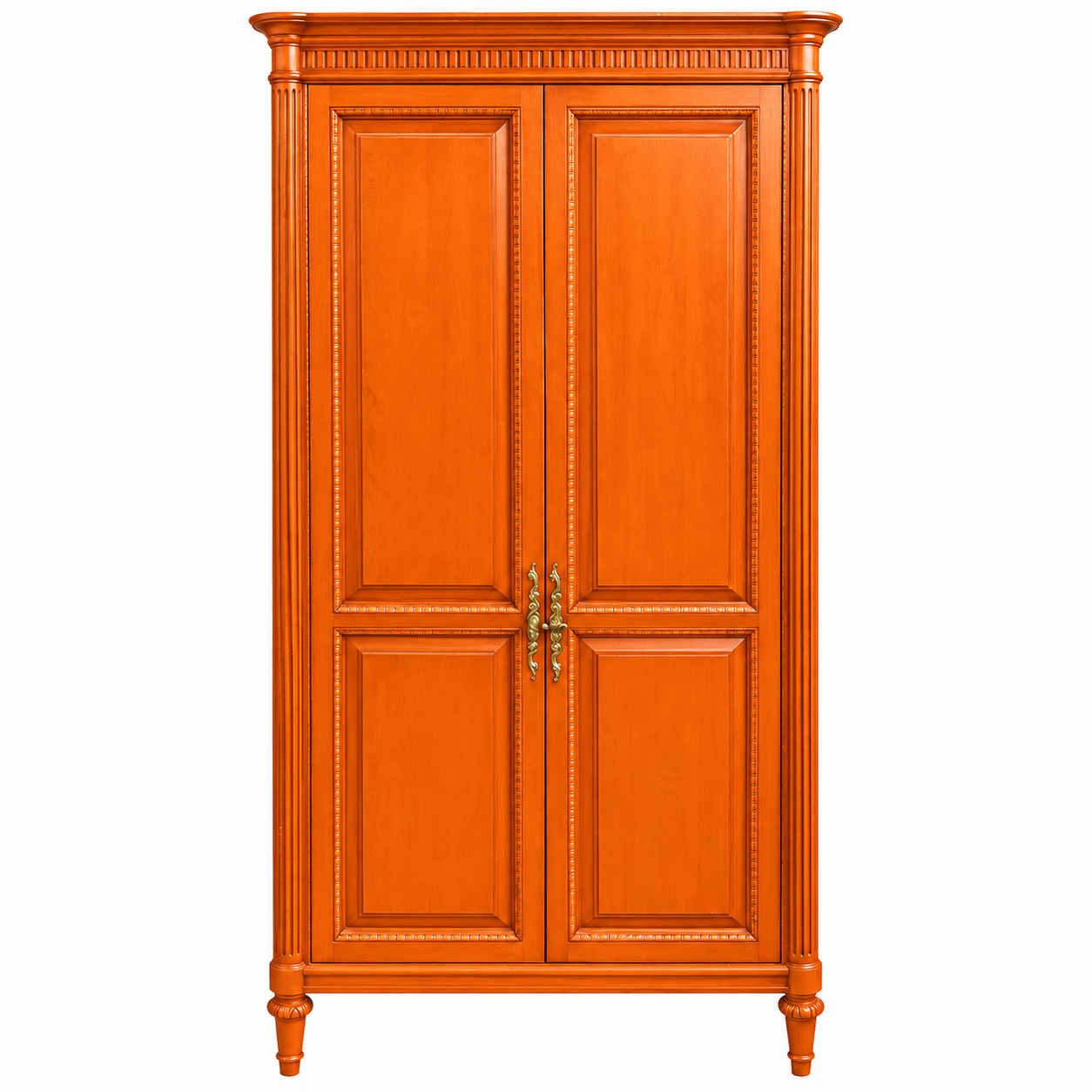 Davis vintage hutch #08995 — electric orange