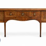 Vintage console table #08998 — straight on badge