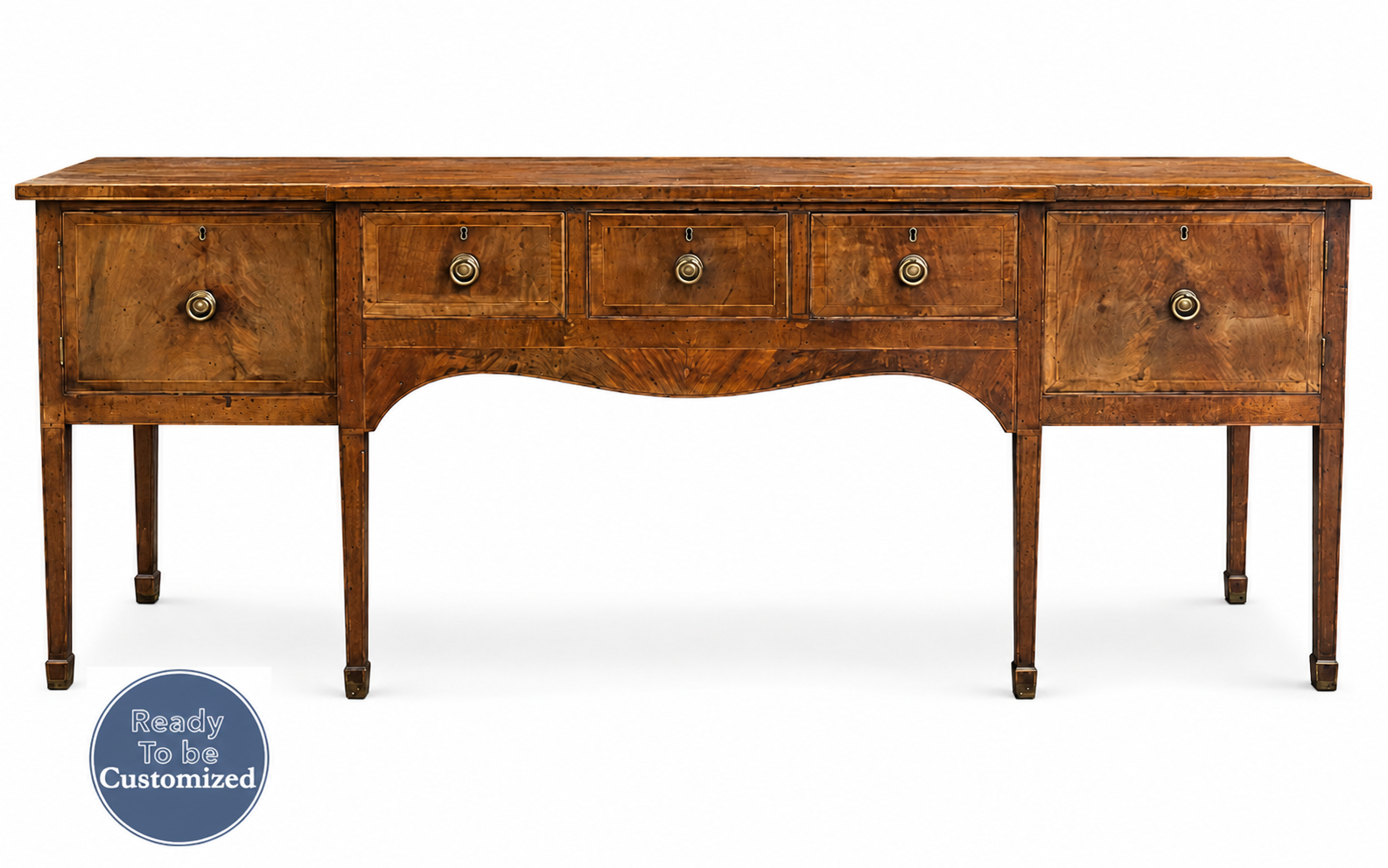 Vintage console table #08998 — straight on badge