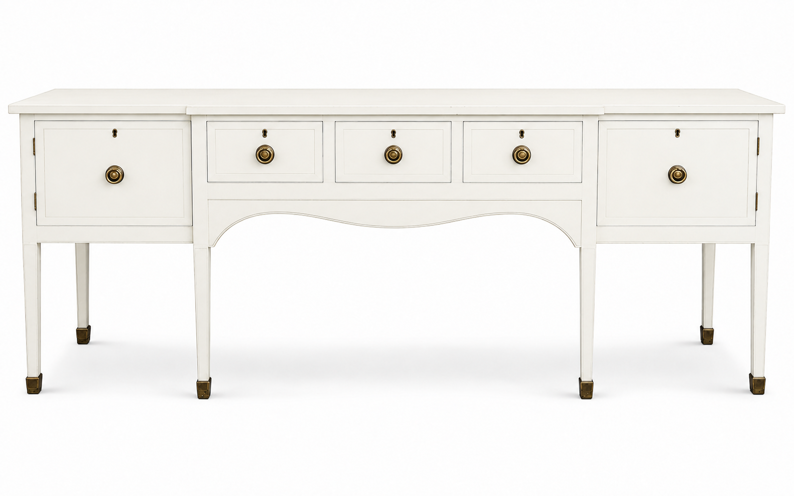 Vintage console table #08998 — white