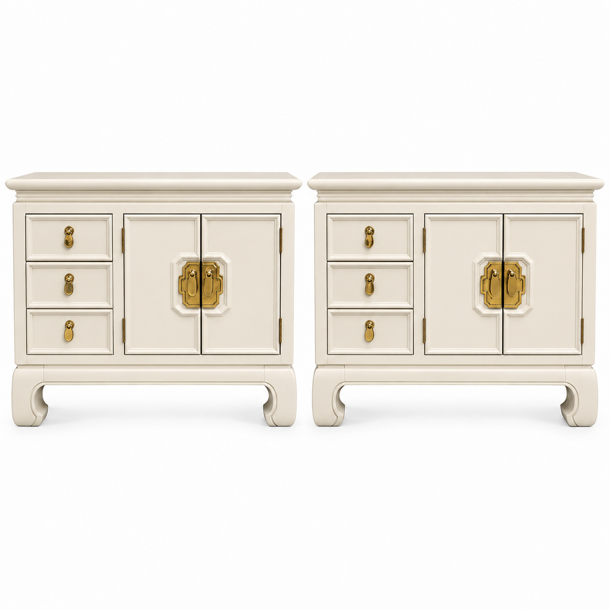 Thomasville vintage nightstand set of 2 #08999 — dover