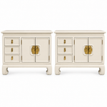 Thomasville vintage nightstand set of 2 #08999 — dover