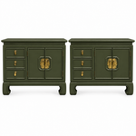 Thomasville vintage nightstand set of 2 #08999 — spade
