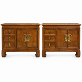 Thomasville vintage nightstand set of 2 #08999 — straight on
