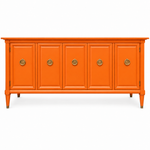 Vintage buffet #09001 — electric orange
