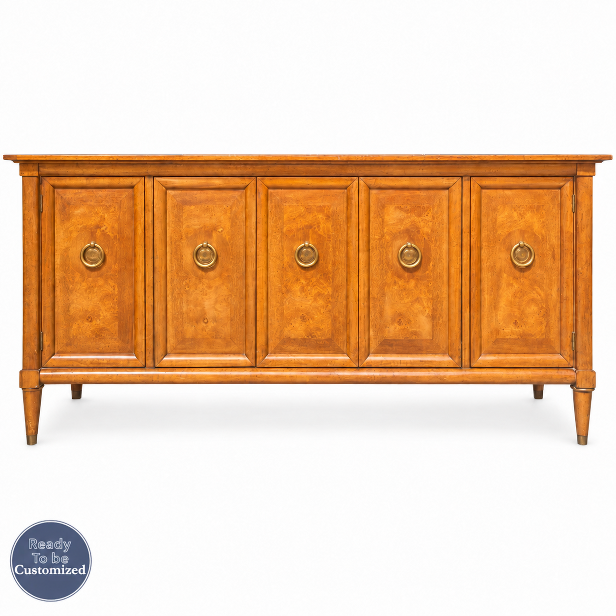 Vintage buffet #09001 — straight on badge