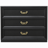 Henry Link vintage dresser #09002 — black