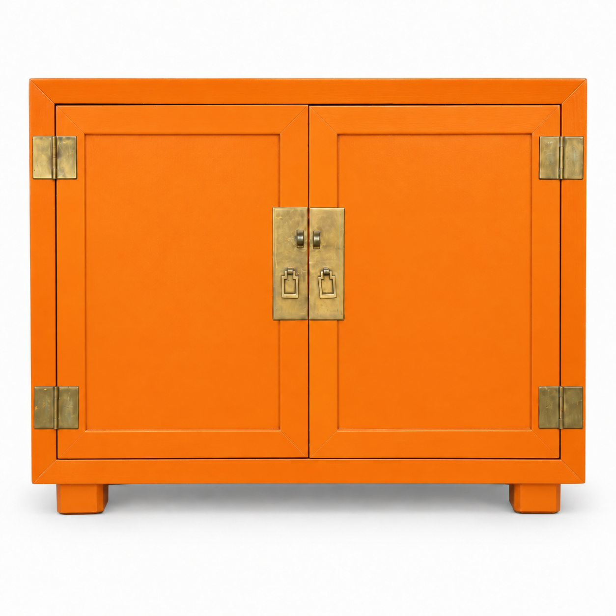 SKU 09007 Henredon cabinet Electric Orange