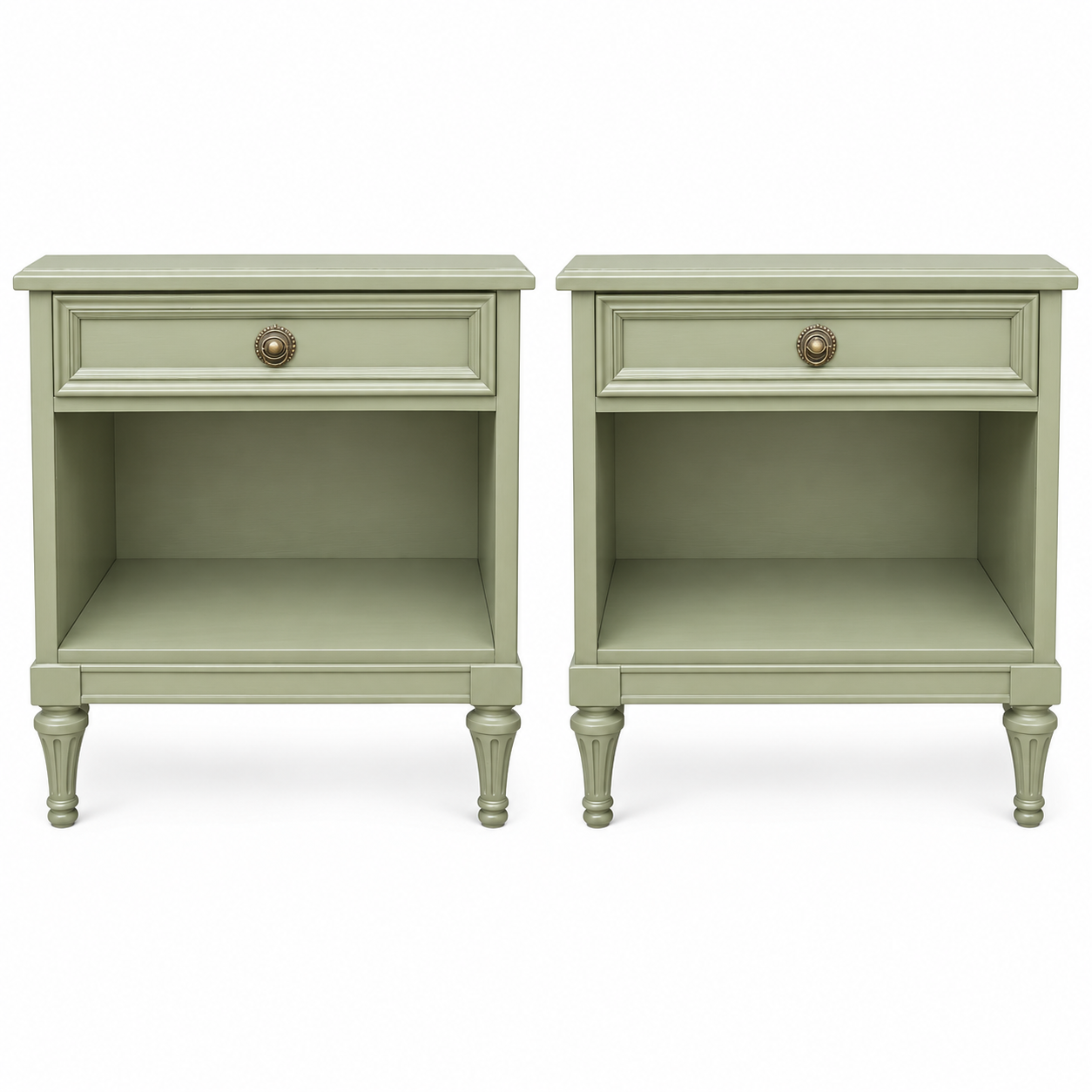 Henredon vintage nightstand set of 2 #09008 — avery
