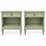 Henredon vintage nightstand set of 2 #09008 — avery