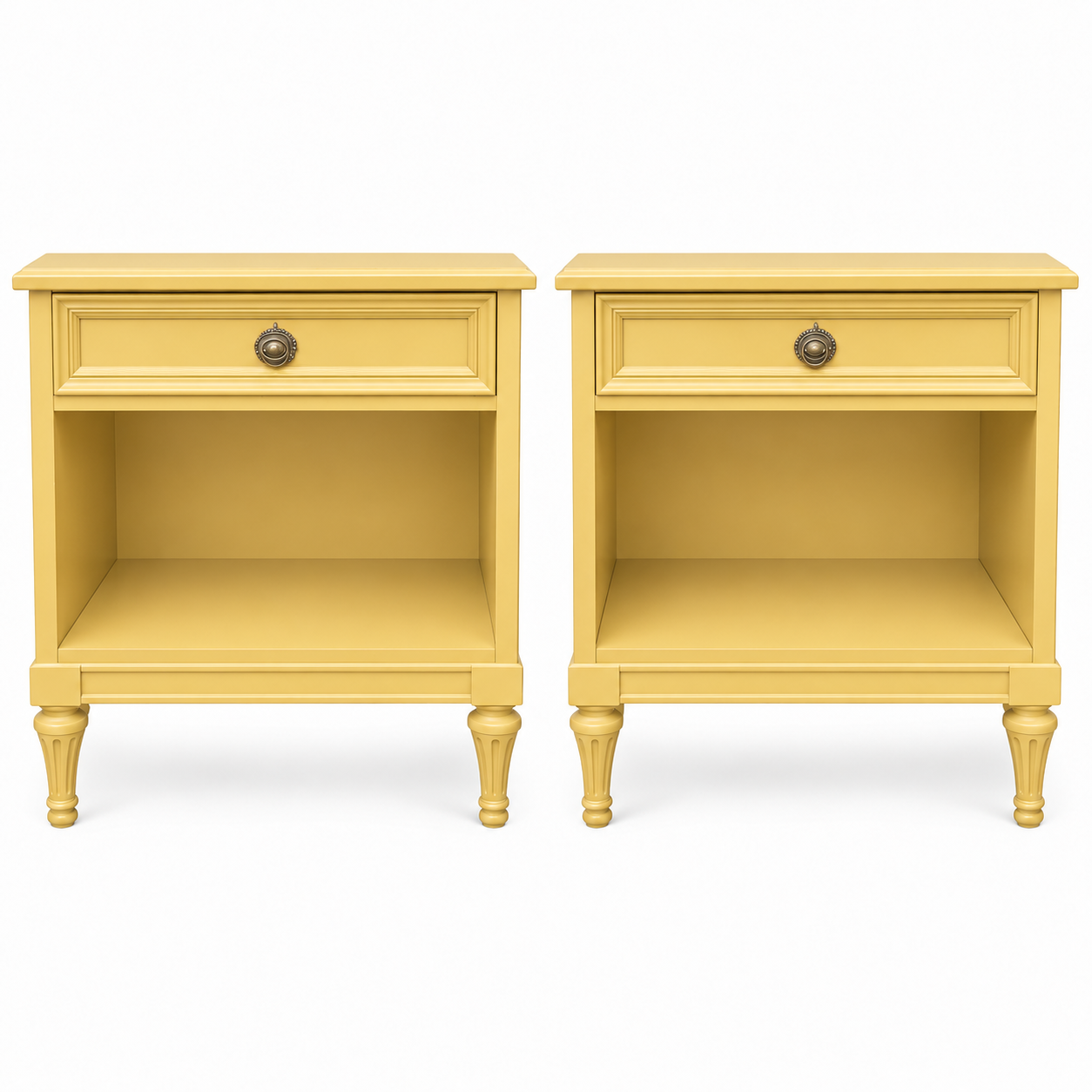 Henredon vintage nightstand set of 2 #09008 — cali