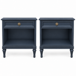 Henredon vintage nightstand set of 2 #09008 — hamilton