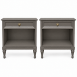 Henredon vintage nightstand set of 2 #09008 — hepburn
