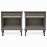 Henredon vintage nightstand set of 2 #09008 — hepburn