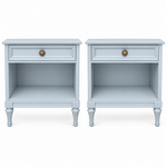 Henredon vintage nightstand set of 2 #09008 — marseilles