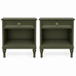 Henredon vintage nightstand set of 2 #09008 — spade