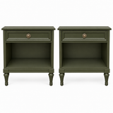 Henredon vintage nightstand set of 2 #09008 — spade