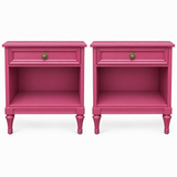 Henredon vintage nightstand set of 2 #09008 — stiletto