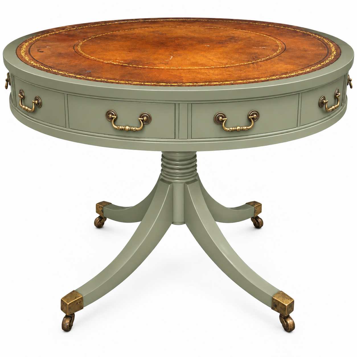 Vintage drum table #09009 — avery