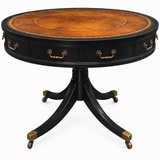 Vintage drum table #09009 — black