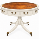 Vintage drum table #09009 — dover