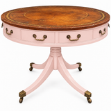 Vintage drum table #09009 — pointe