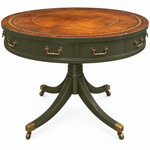 Vintage drum table #09009 — spade