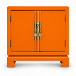 Cabinet #09013 — electric-orange paint visualization