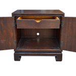 Vintage cabinet #09013 — open doors and interior drawer, background removed