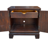 Vintage cabinet #09013 — open doors and interior drawer, background removed
