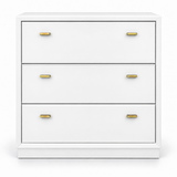SKU 09014 Drexel three drawer chest White