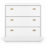 SKU 09015 Drexel three drawer chest White