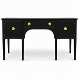 09016 Baker vintage buffet custom painted Black