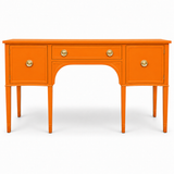 09016 Baker vintage buffet custom painted Electric Orange