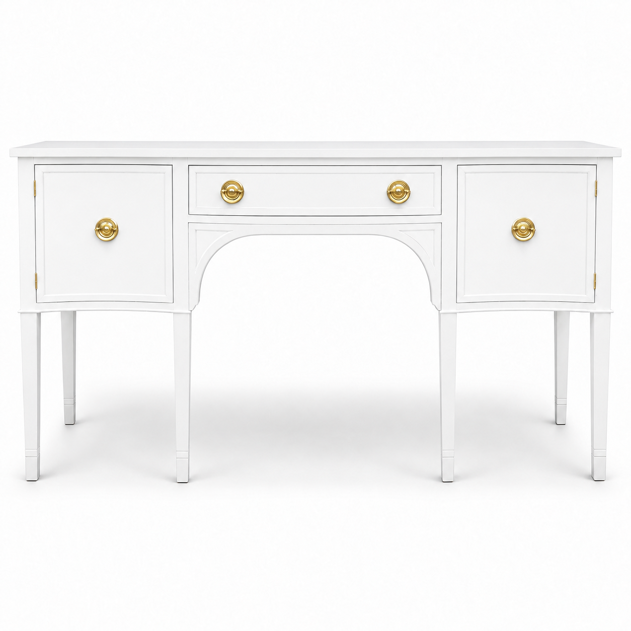 09016 Baker vintage buffet custom painted White